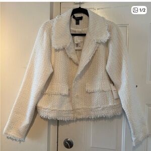 Off-White Textured Blazer